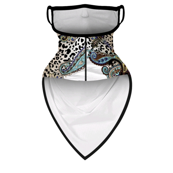 Last 1 Digital print leopard Paisley mask/scarf - Picture 4 of 6